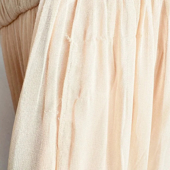 Anthropologie BHLDN Aurelie Light Blush Pink Silk Gown 8 - Picture 10 of 10